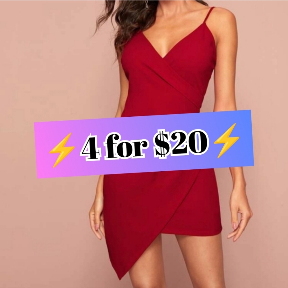 Asymmetrical Dress - Shein - Ruched Dress⚡4 for $20⚡